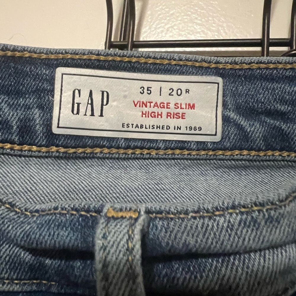 GAP High Rise Vintage Slim Jeans - Light Blue